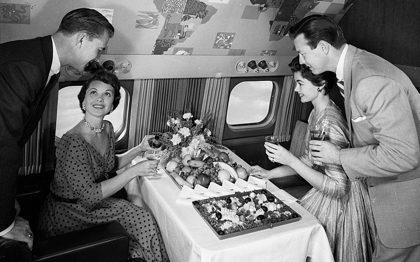 Enjoy air travel with a 1950s stewardess. Judy Kundert